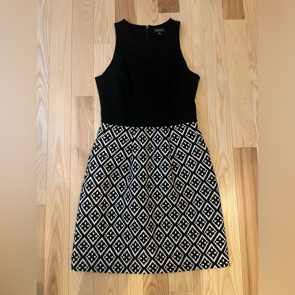 Lucky Brand Black and White Patterned Dress